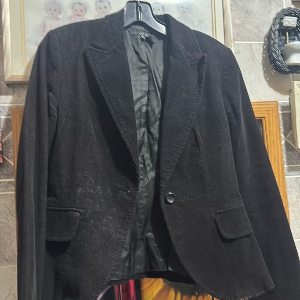 Zara basic corduroy blazer